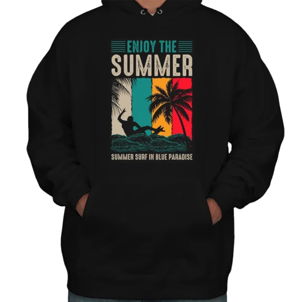 Enjoy The Summer Hoodie - Black