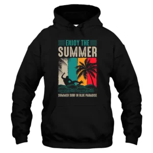 Enjoy The Summer Hoodie - Black