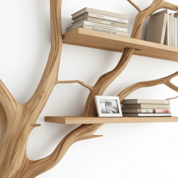 Tree Branch Shelf – Handcrafted Driftwood Corner Shelf & Wall Decor