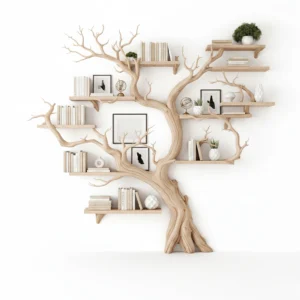 Driftwood-Inspired Bookshelf - Handcrafted from Barn & Pallet Wood