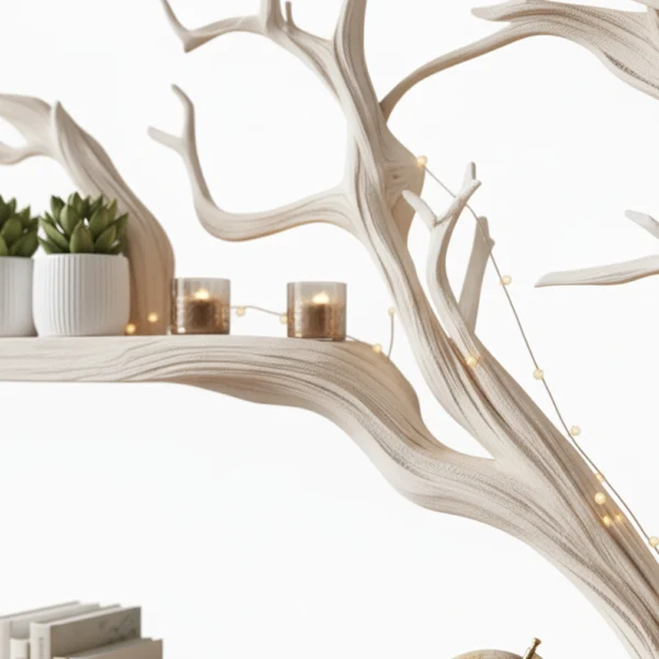 Handcrafted Tree Bookshelf - Where Art Meets Function