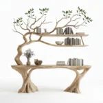 Handcrafted Tree Branch Console Table - Nature-Inspired Entryway Elegance
