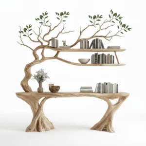 Handcrafted Tree Branch Console Table - Nature-Inspired Entryway Elegance