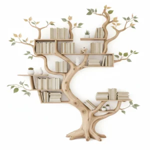 Natural Solid Wood Floating Shelf - Tree Branch Shelf