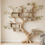 Natural Solid Wood Floating Shelf - Tree Branch Shelf