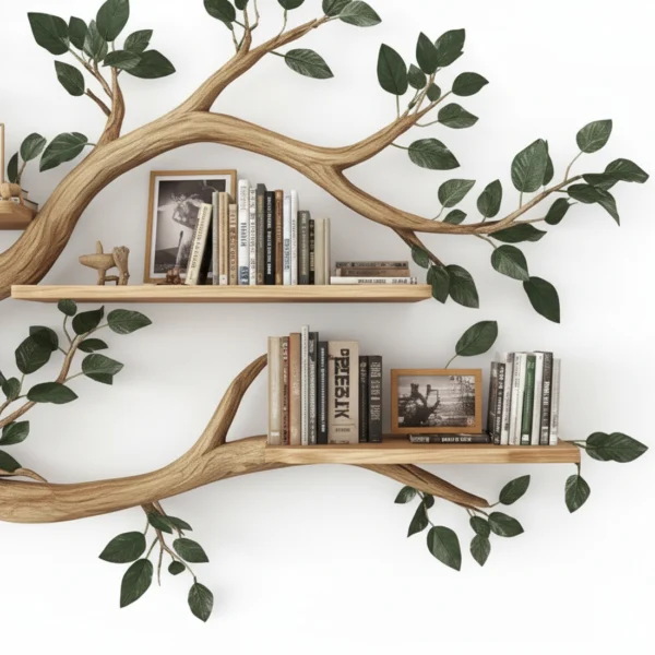 Tree Branch Bookshelf - A Masterpiece of Natural Design