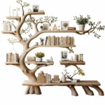Tree Branch Wall Shelf - Handcrafted Nature-Inspired Display In Solid Wood