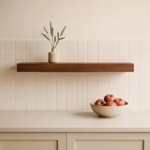 Handcrafted Floating Shelves Solid American Walnut - Modern Home Decor, Hidden Metal Bracket