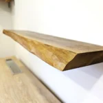 Handcrafted Walnut Floating Shelves - Rustic Floating Shelves Living Room Decor
