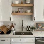 Handcrafted White Oak Floating Shelves Set of 2 pcs