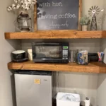 Set of Two Handmade Rustic Floating Shelves